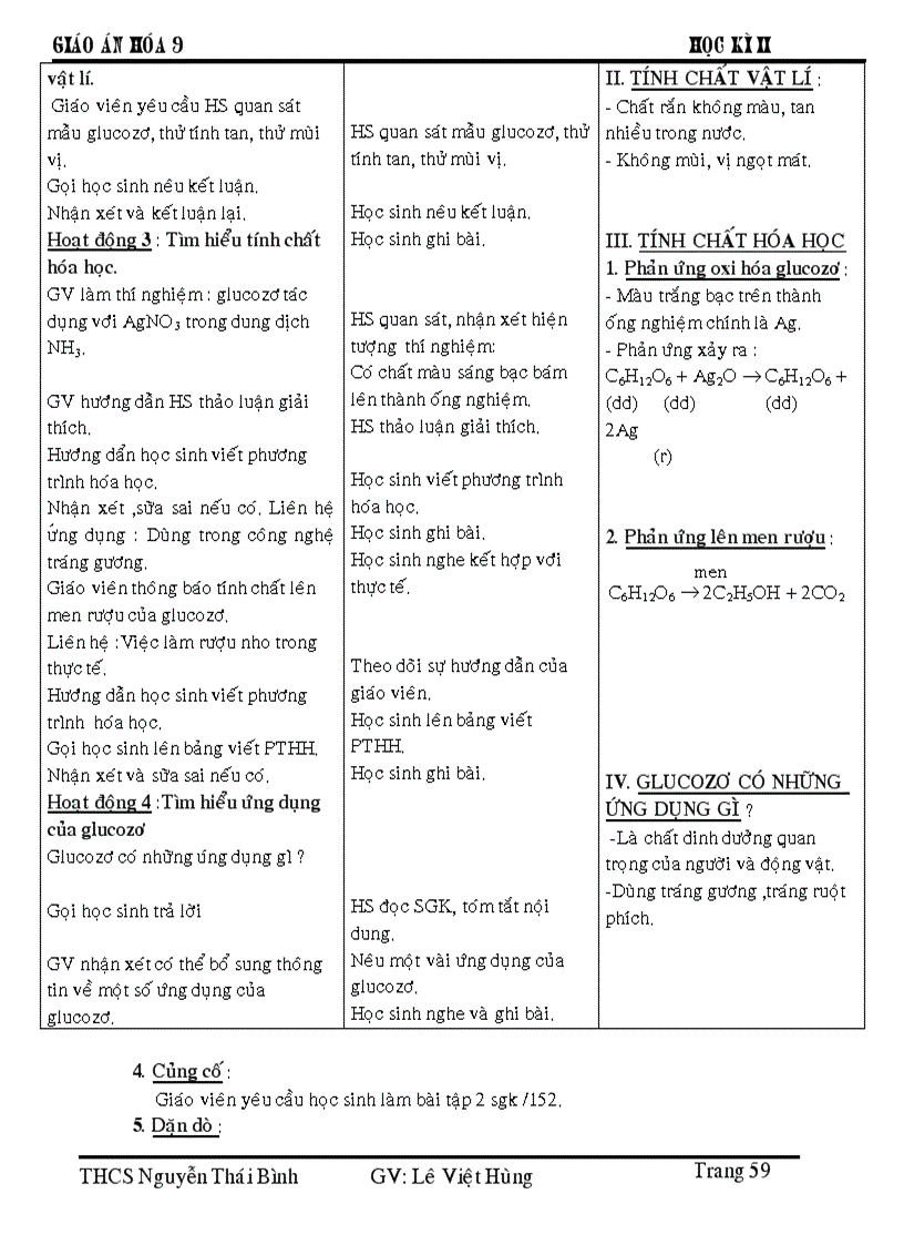 image for page Giáo án hóa 9 hkii apr