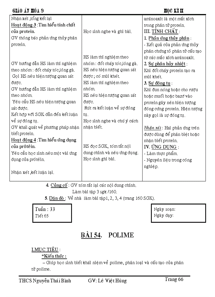 image for page Giáo án hóa 9 hkii apr