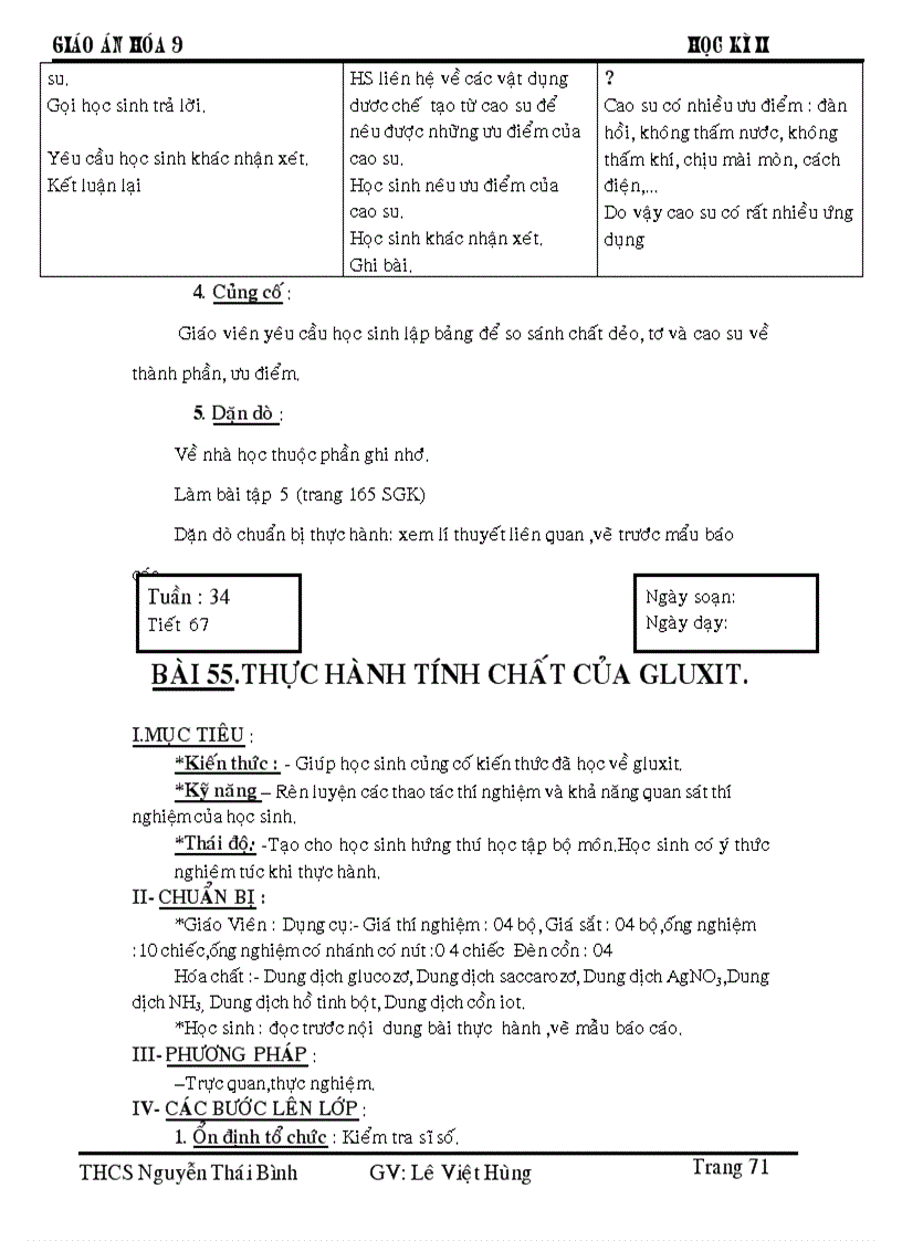 image for page Giáo án hóa 9 hkii apr