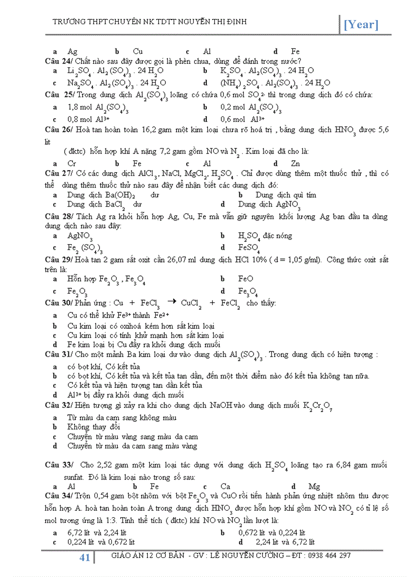 image for page Giao an hoa hoc 12 cb hk2