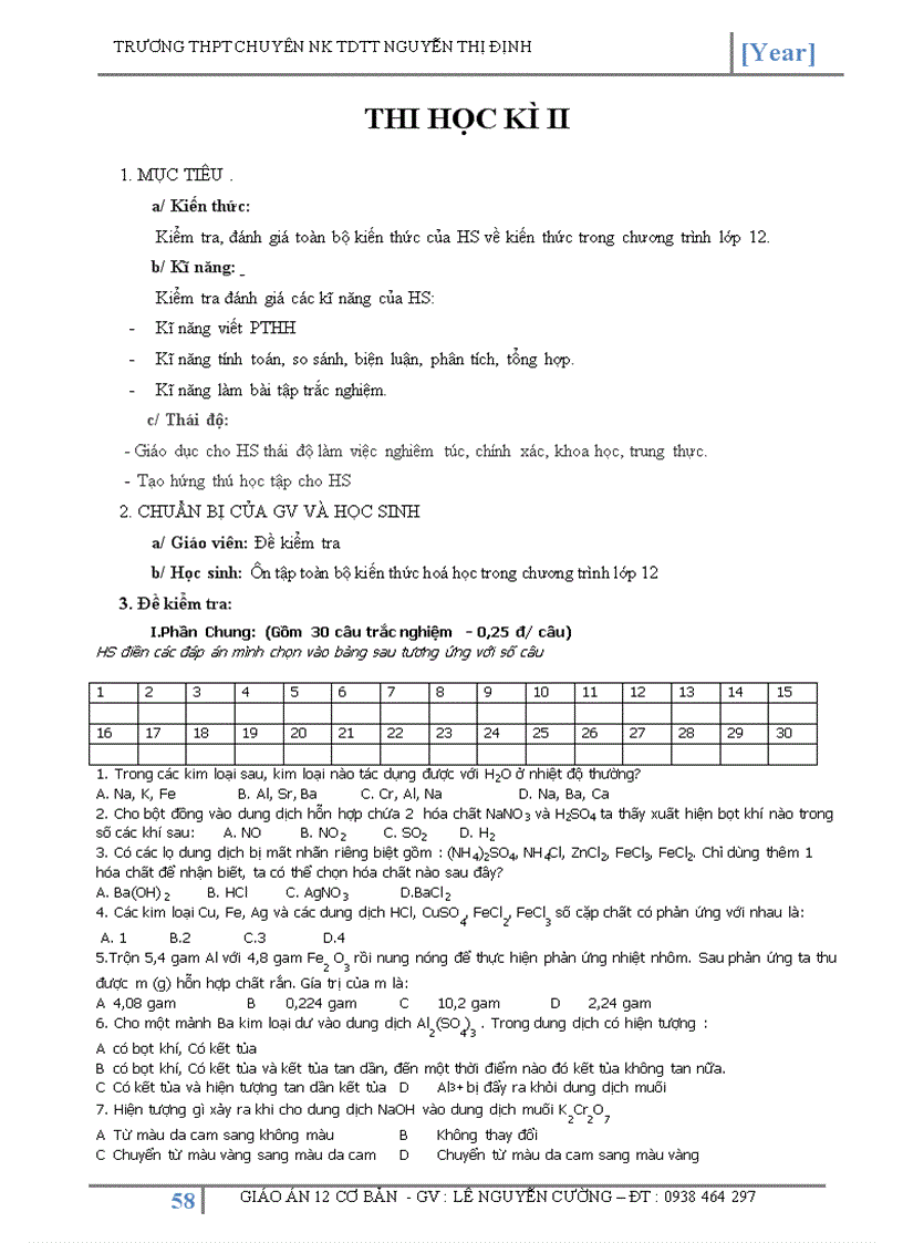 image for page Giao an hoa hoc 12 cb hk2