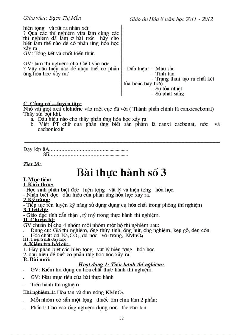 image for page Giao an hoa hoc 8 Bach Thi Men