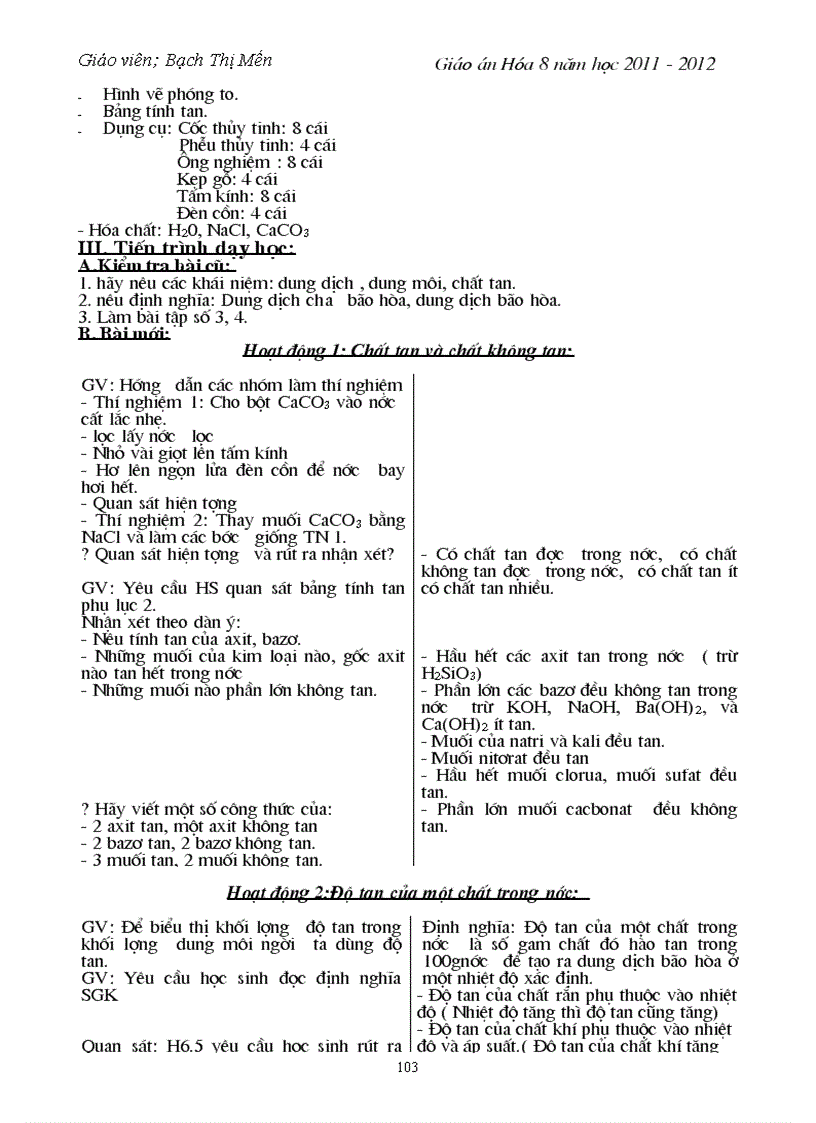 image for page Giao an hoa hoc 8 Bach Thi Men