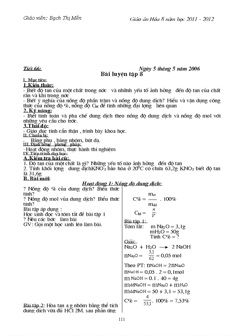 image for page Giao an hoa hoc 8 Bach Thi Men