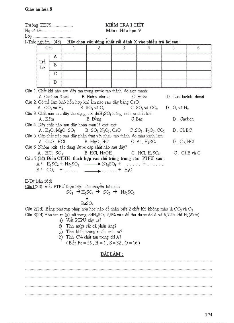 image for page Giáo án hóa học 8 chi tiết