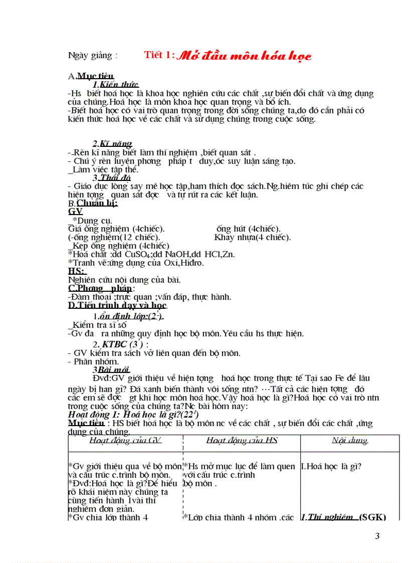 image for page Giáo án hóa học 8 chuẩn 2012