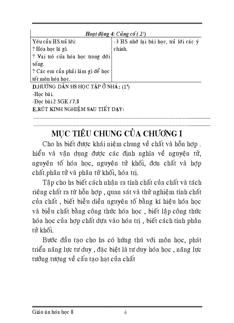 image for page Giáo án hóa học 8 chuẩn mới 2012
