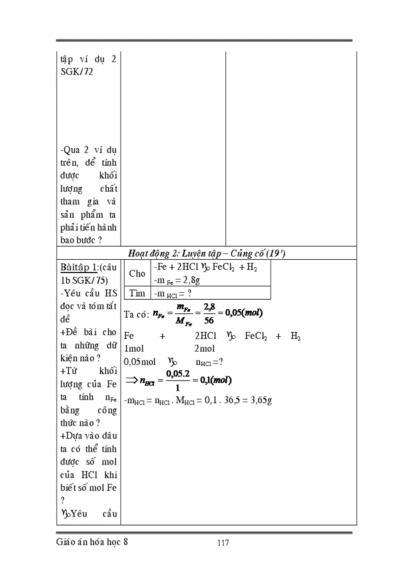 image for page Giáo án hóa học 8 chuẩn mới 2012