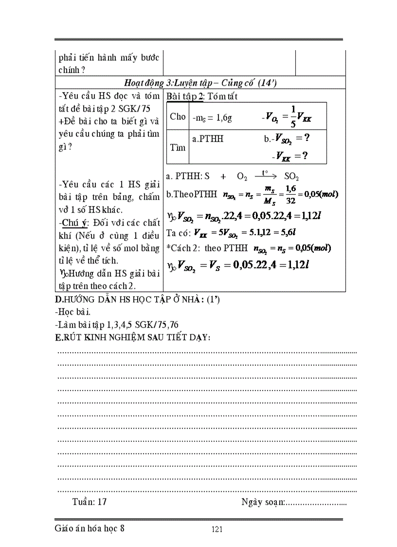 image for page Giáo án hóa học 8 chuẩn mới 2012