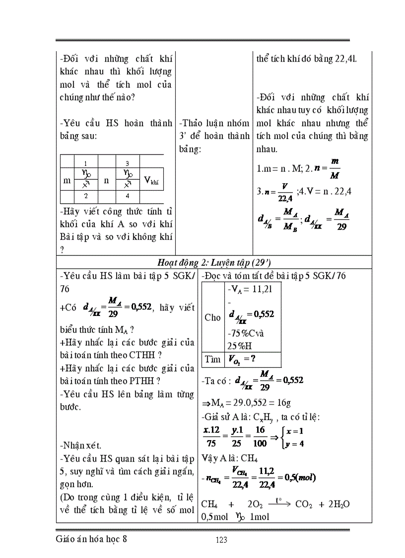 image for page Giáo án hóa học 8 chuẩn mới 2012