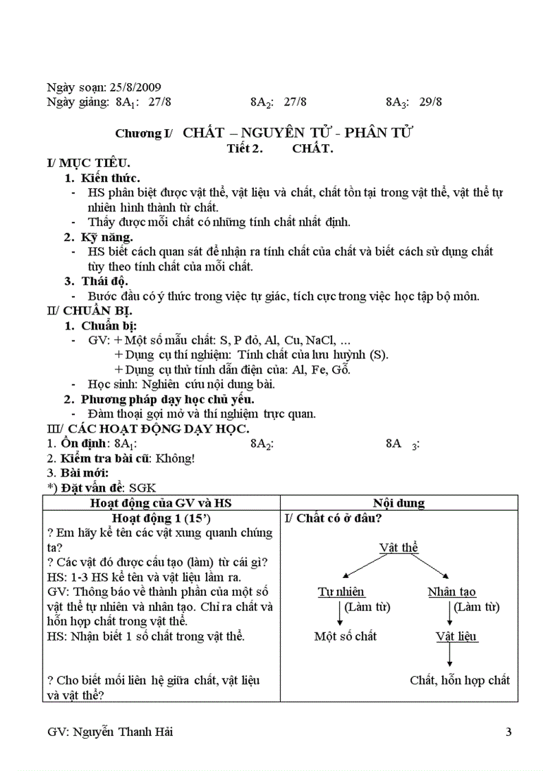 image for page Giáo án hóa học 8 đúng chuẩn