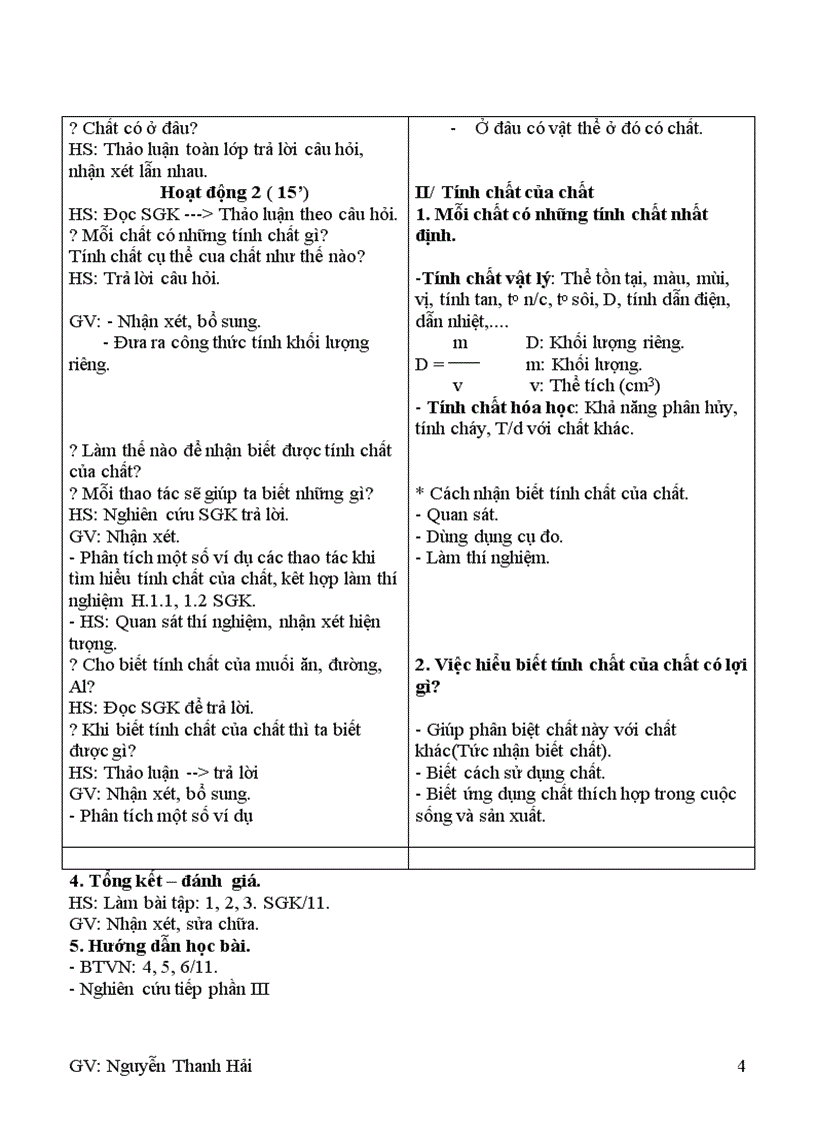 image for page Giáo án hóa học 8 đúng chuẩn