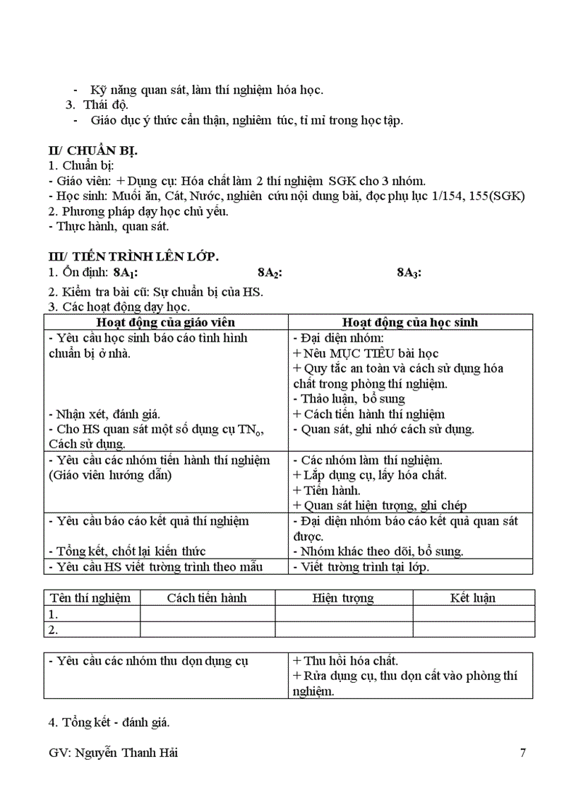 image for page Giáo án hóa học 8 đúng chuẩn