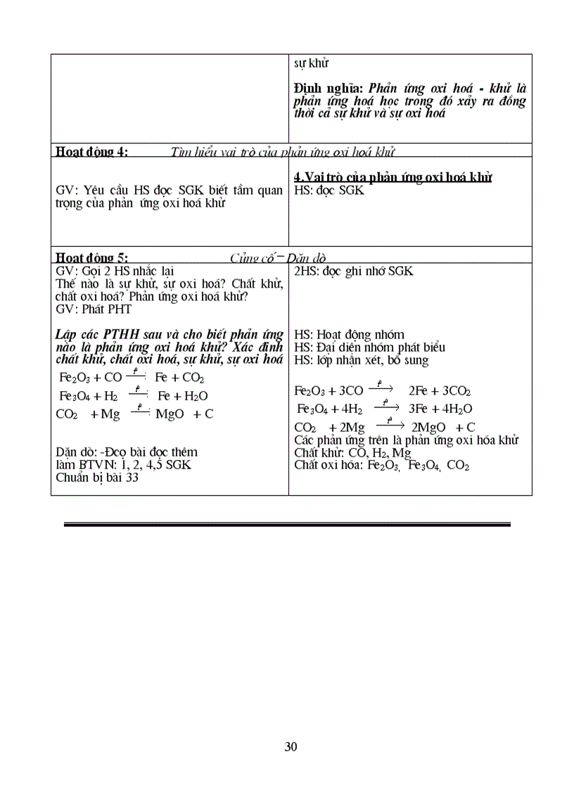 image for page Giáo án Hóa học 8 HKII
