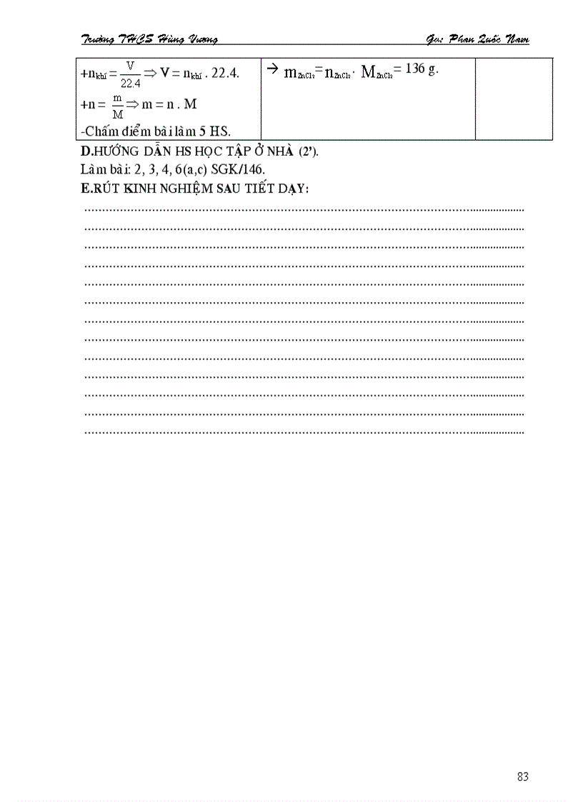 image for page Giao an Hoa hoc 8 HKII 4 cột