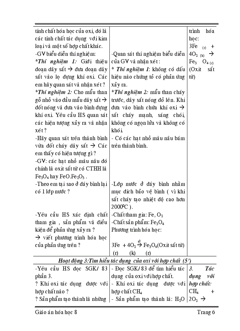 image for page Giáo án hóa học 8 học kỳ ii cực chuẩn