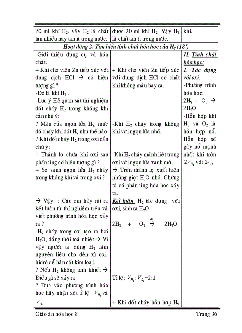 image for page Giáo án hóa học 8 học kỳ ii cực chuẩn