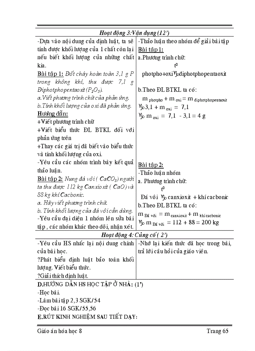 image for page Giáo án hóa học 8 học kỳ ii cực chuẩn