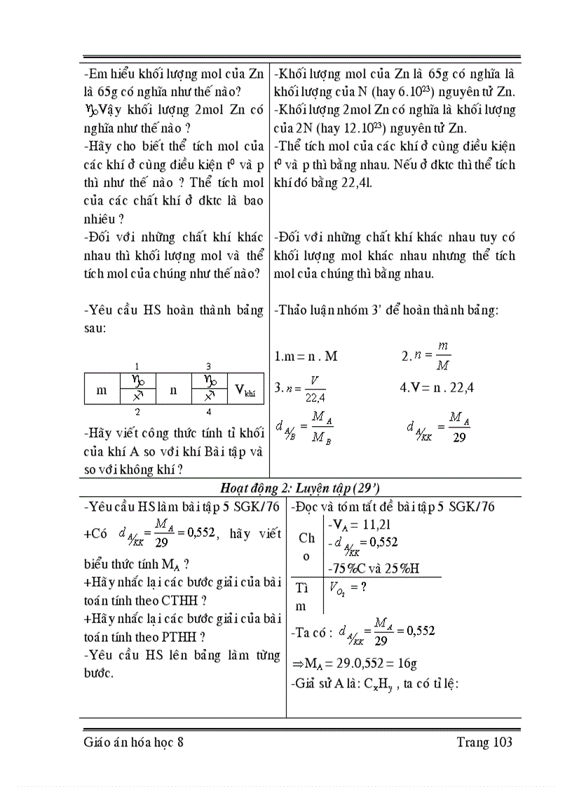 image for page Giáo án hóa học 8 học kỳ ii cực chuẩn