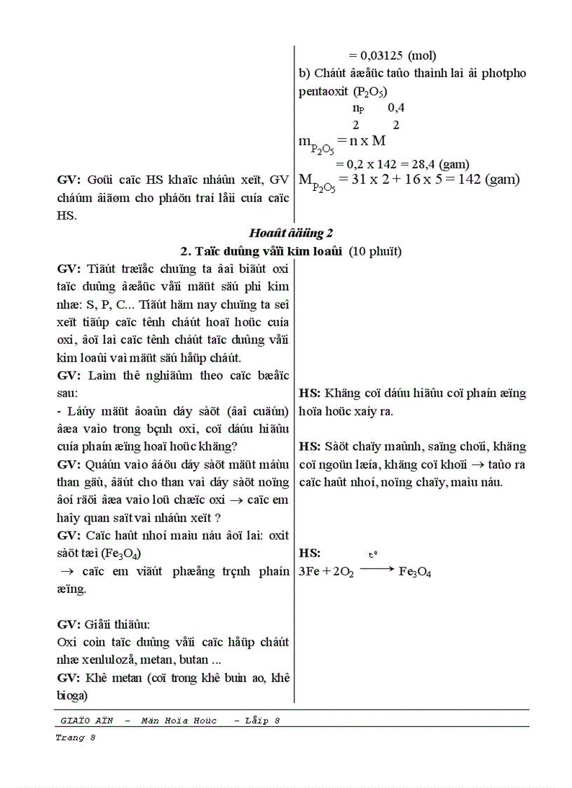 image for page Giao an hoa hoc 8 ky 2