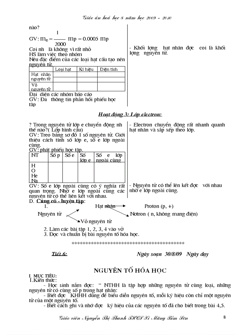 image for page Giáo án hóa học 8 mới trọn bộ