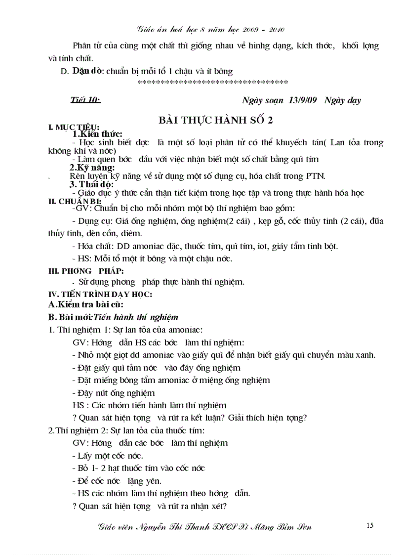 image for page Giáo án hóa học 8 mới trọn bộ