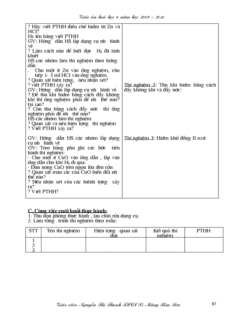 image for page Giáo án hóa học 8 mới trọn bộ