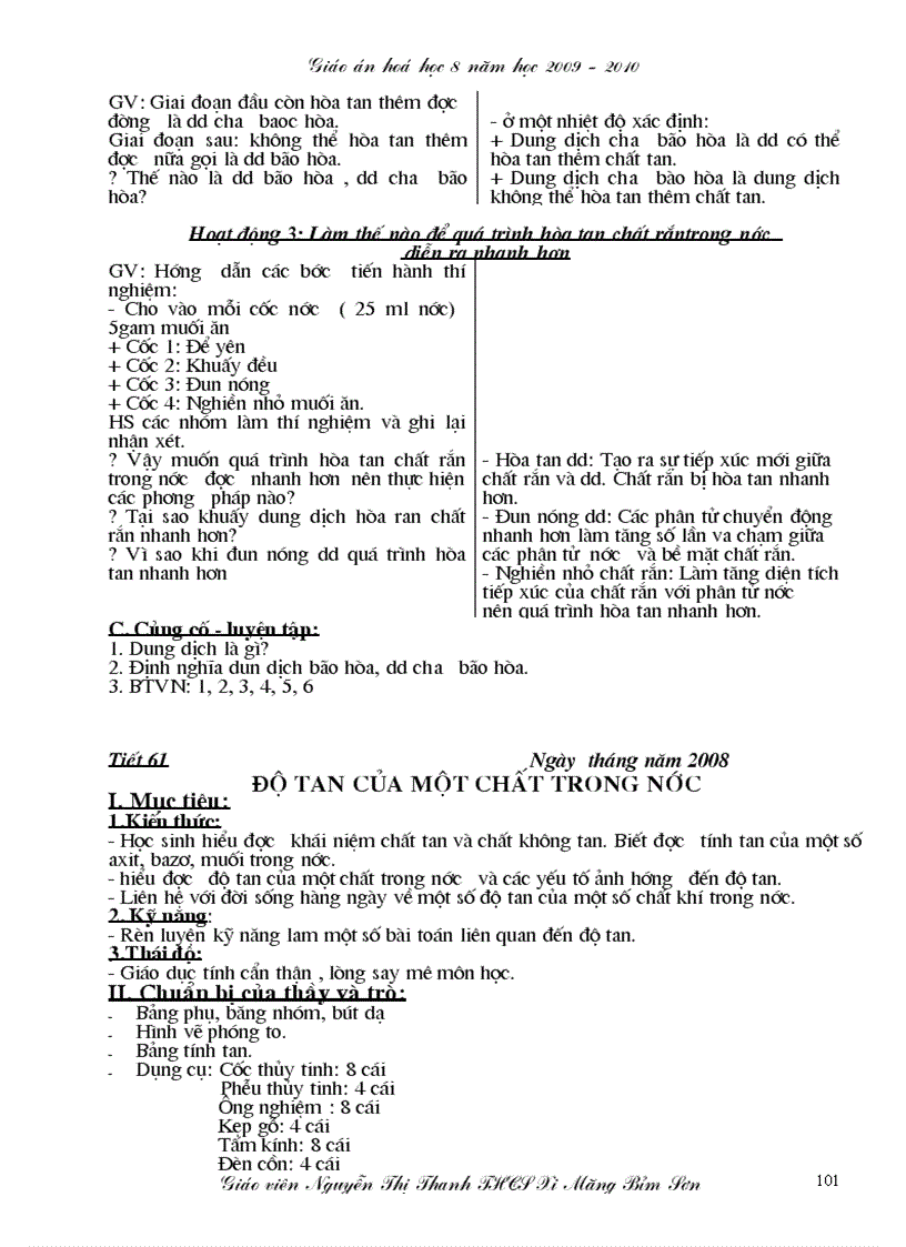 image for page Giáo án hóa học 8 mới trọn bộ