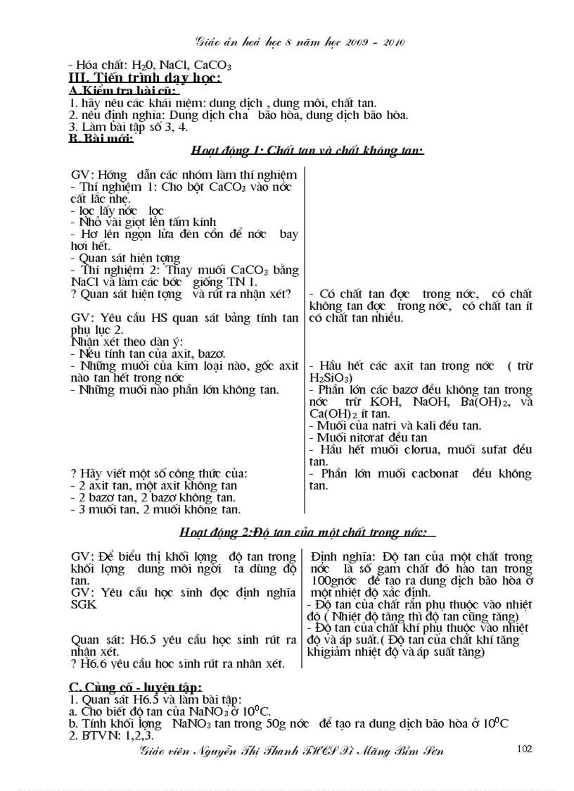 image for page Giáo án hóa học 8 mới trọn bộ