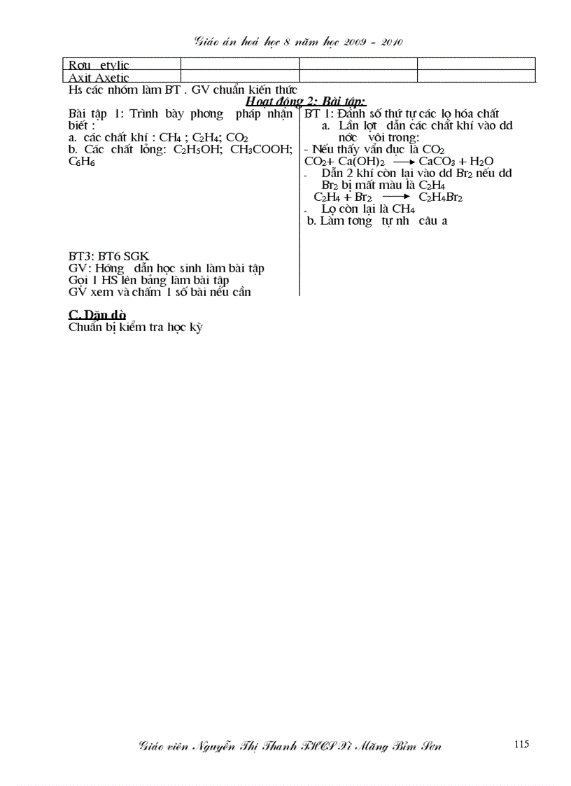 image for page Giáo án hóa học 8 mới trọn bộ