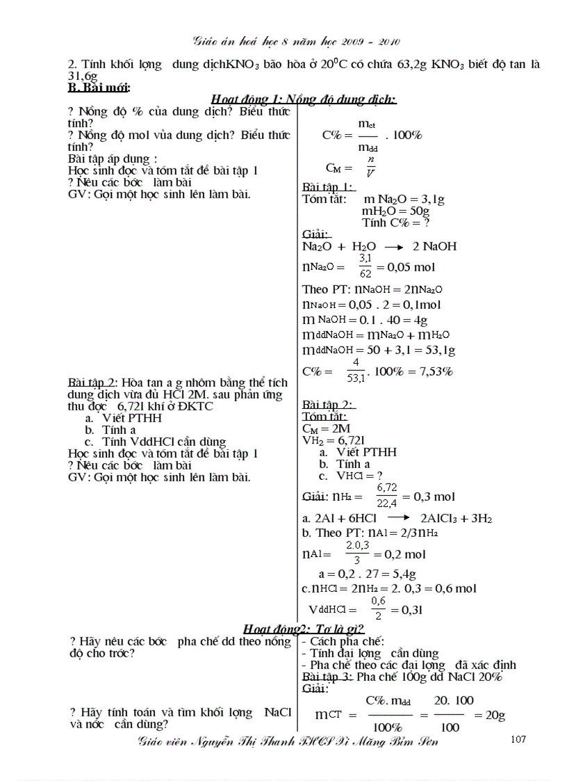 image for page Giáo án hóa học 8 năm 2009 2010