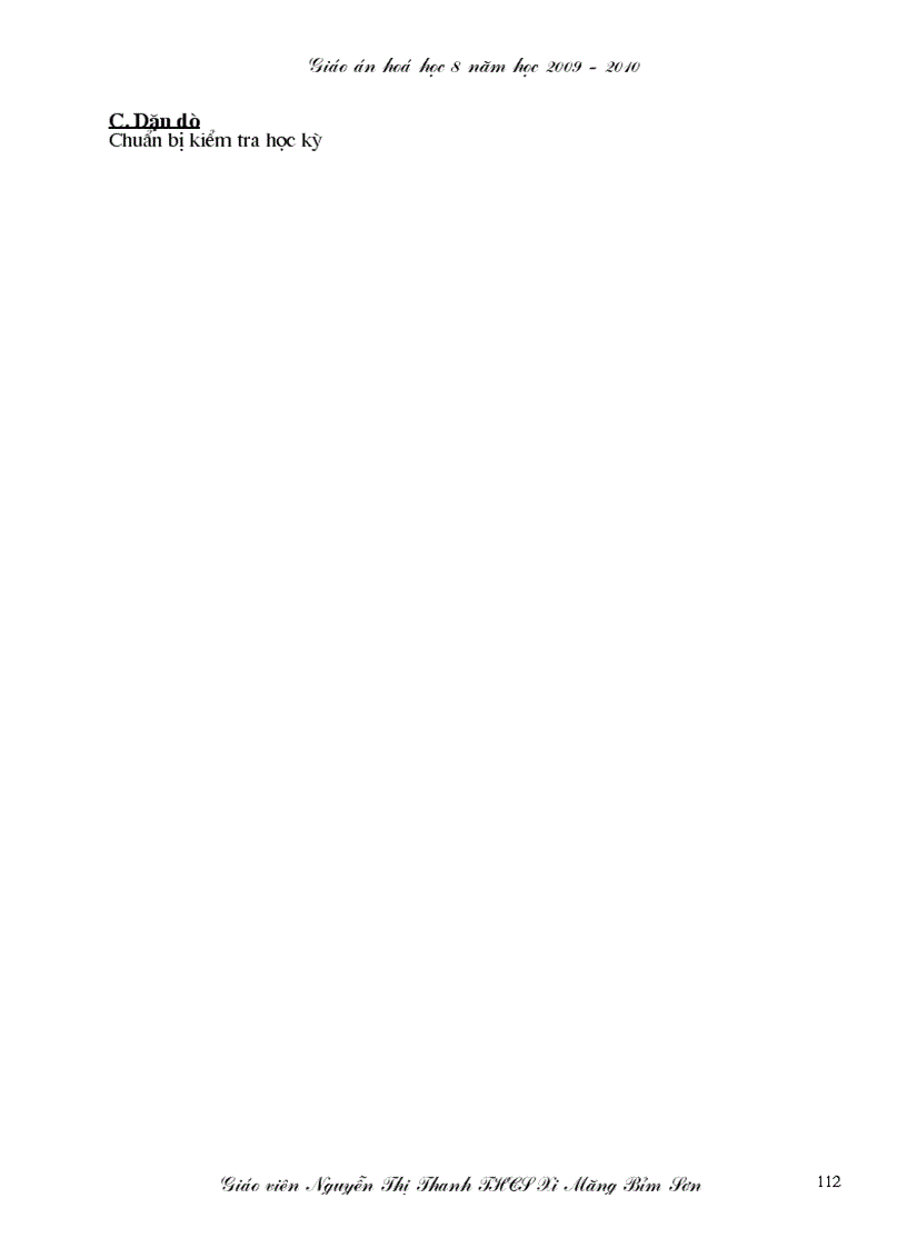 image for page Giáo án hóa học 8 năm 2009 2010