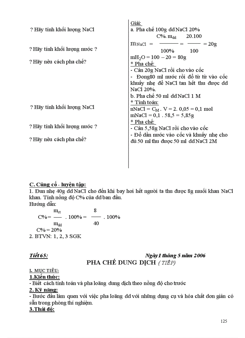 image for page Giáo án hóa học 8 năm học 2010 1011 NT