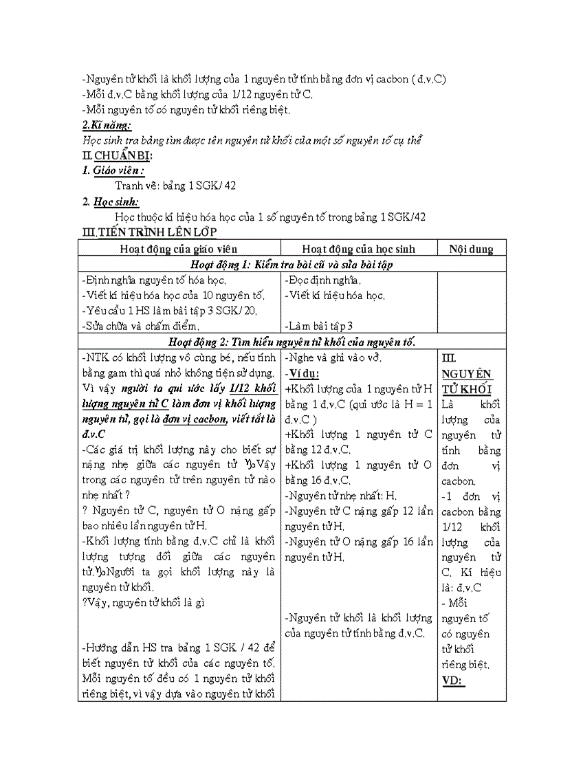 image for page Giao an HOA HOC 8 soan theo chuan KT KN 2010