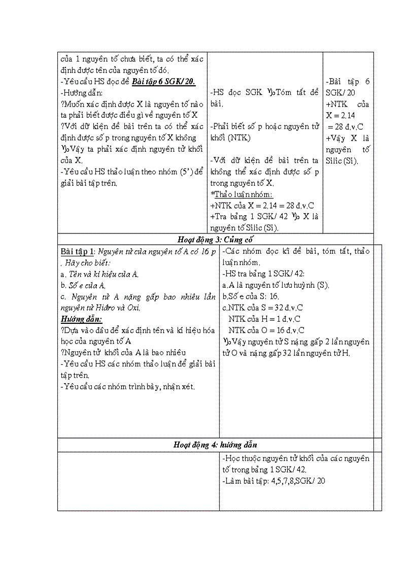 image for page Giao an HOA HOC 8 soan theo chuan KT KN 2010