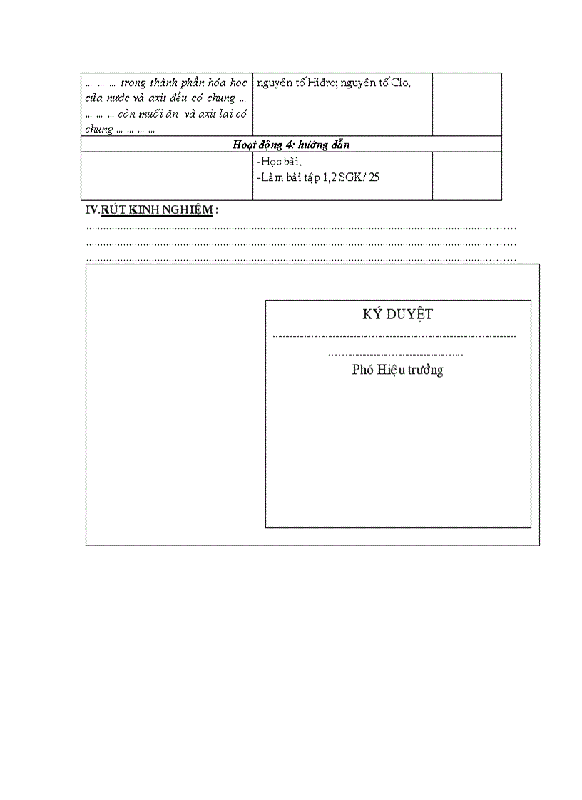 image for page Giao an HOA HOC 8 soan theo chuan KT KN 2010