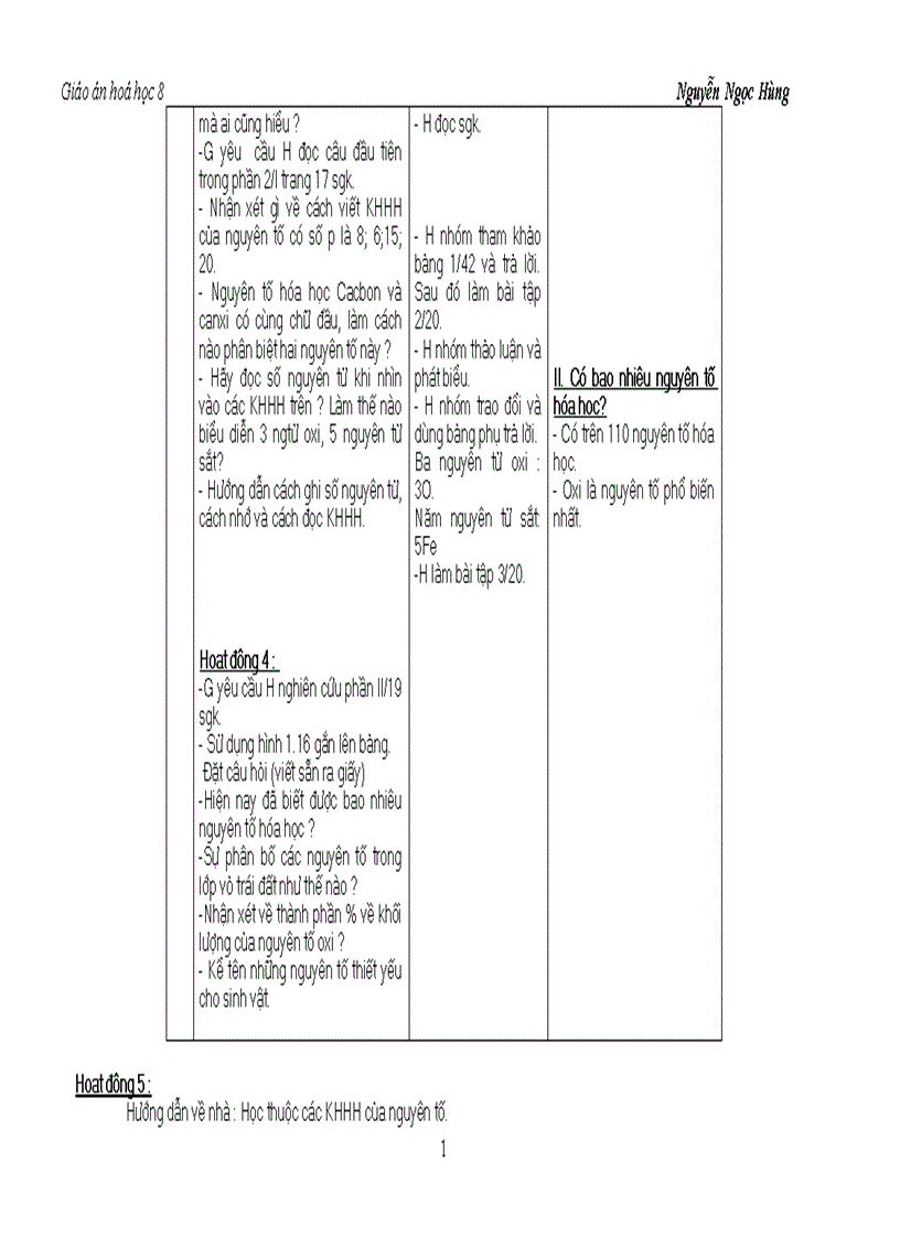 image for page Giao an Hoa hoc 8 tron bo