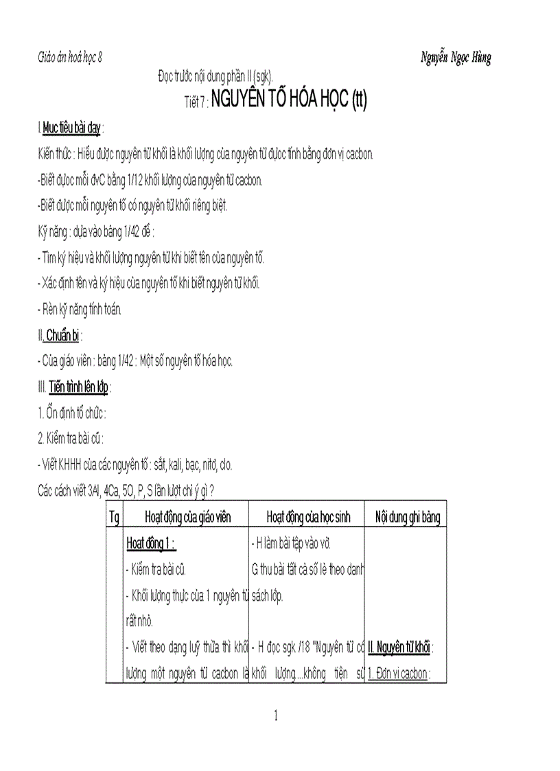 image for page Giao an Hoa hoc 8 tron bo