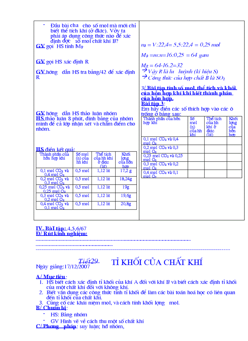 image for page Giáo Án hóa học 8 Từ Tiết 23 đến Tiết 45