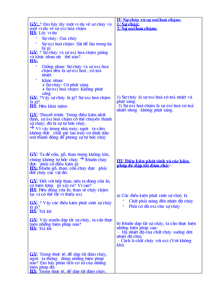 image for page Giáo Án hóa học 8 Từ Tiết 23 đến Tiết 45
