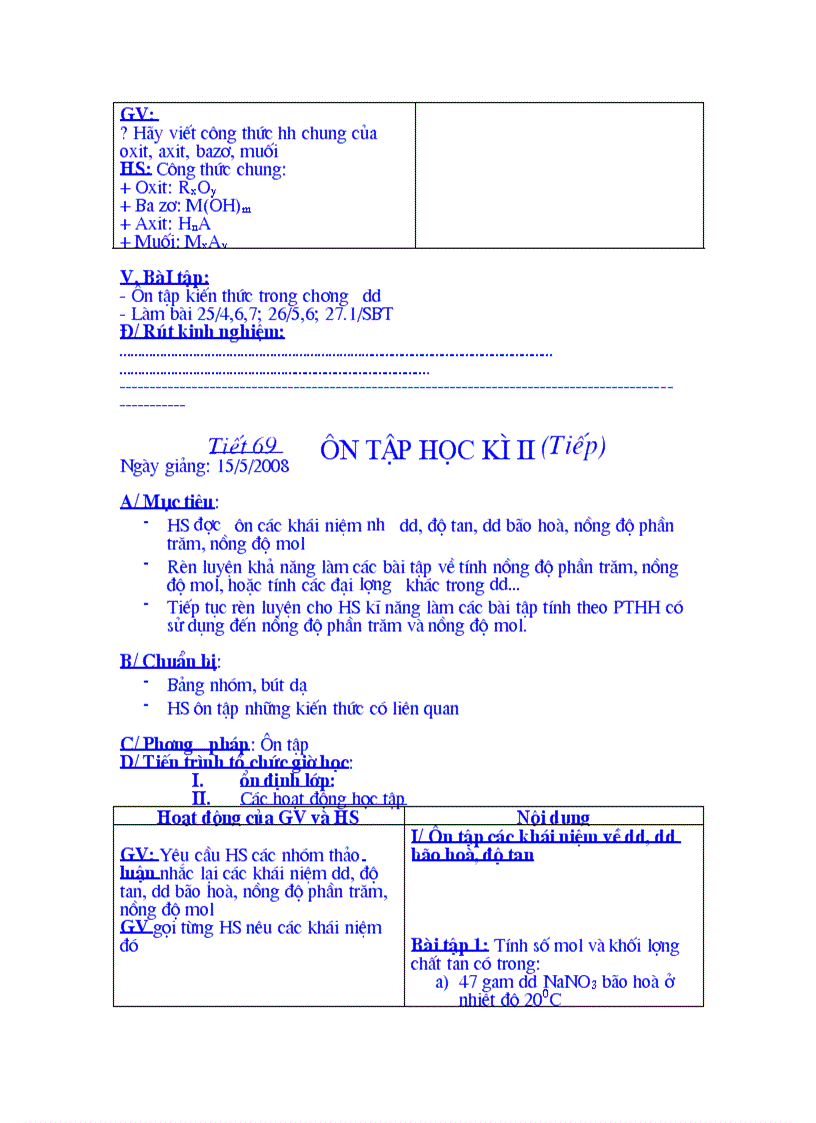 image for page Giáo án hóa học 8 từ tiết 45 đến hết năm học