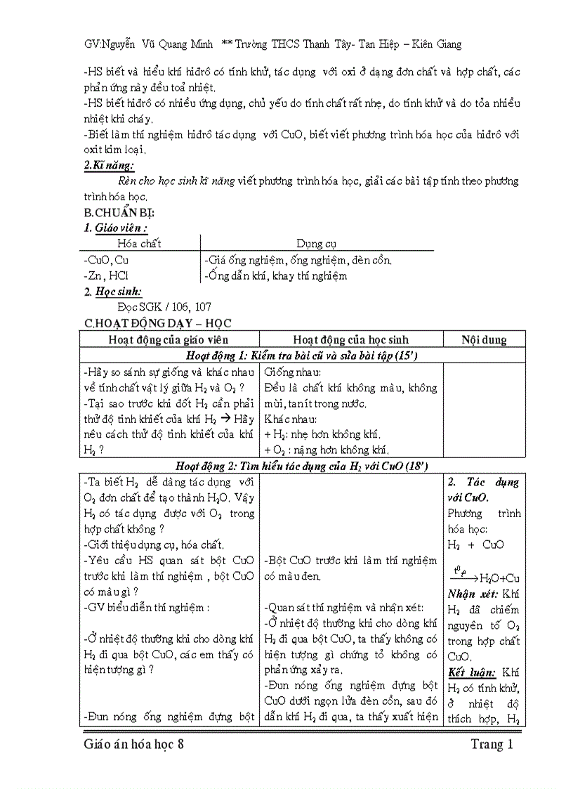 image for page Giao an hoa hoc hay