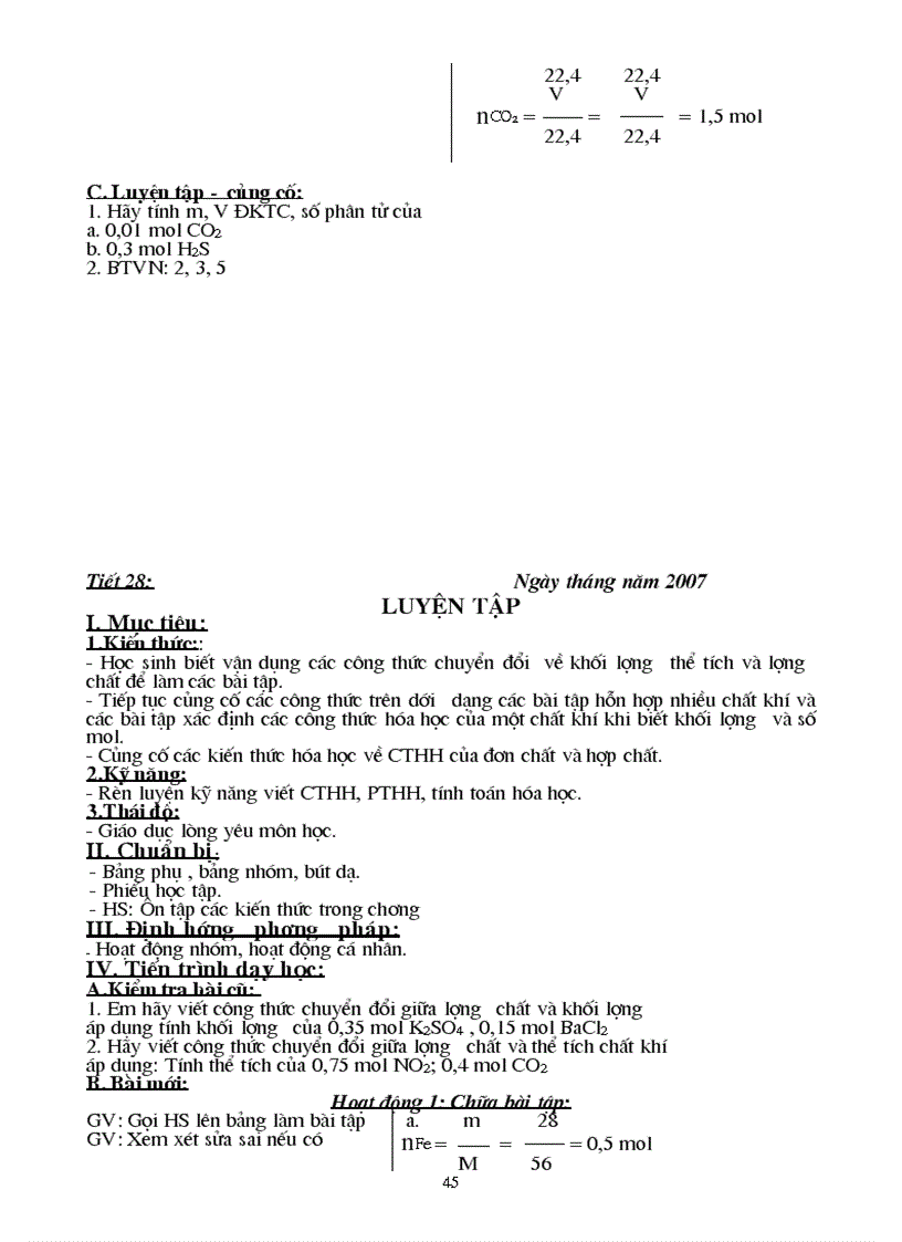 image for page Giáo án Hóa học lớp 8 trọn bộ