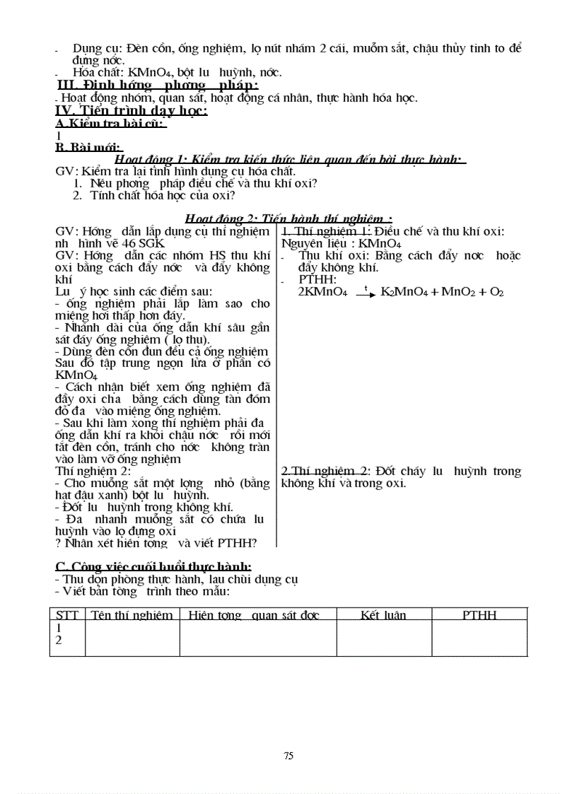 image for page Giáo án Hóa học lớp 8 trọn bộ