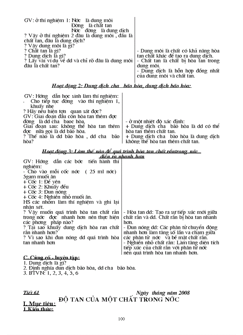 image for page Giáo án Hóa học lớp 8 trọn bộ