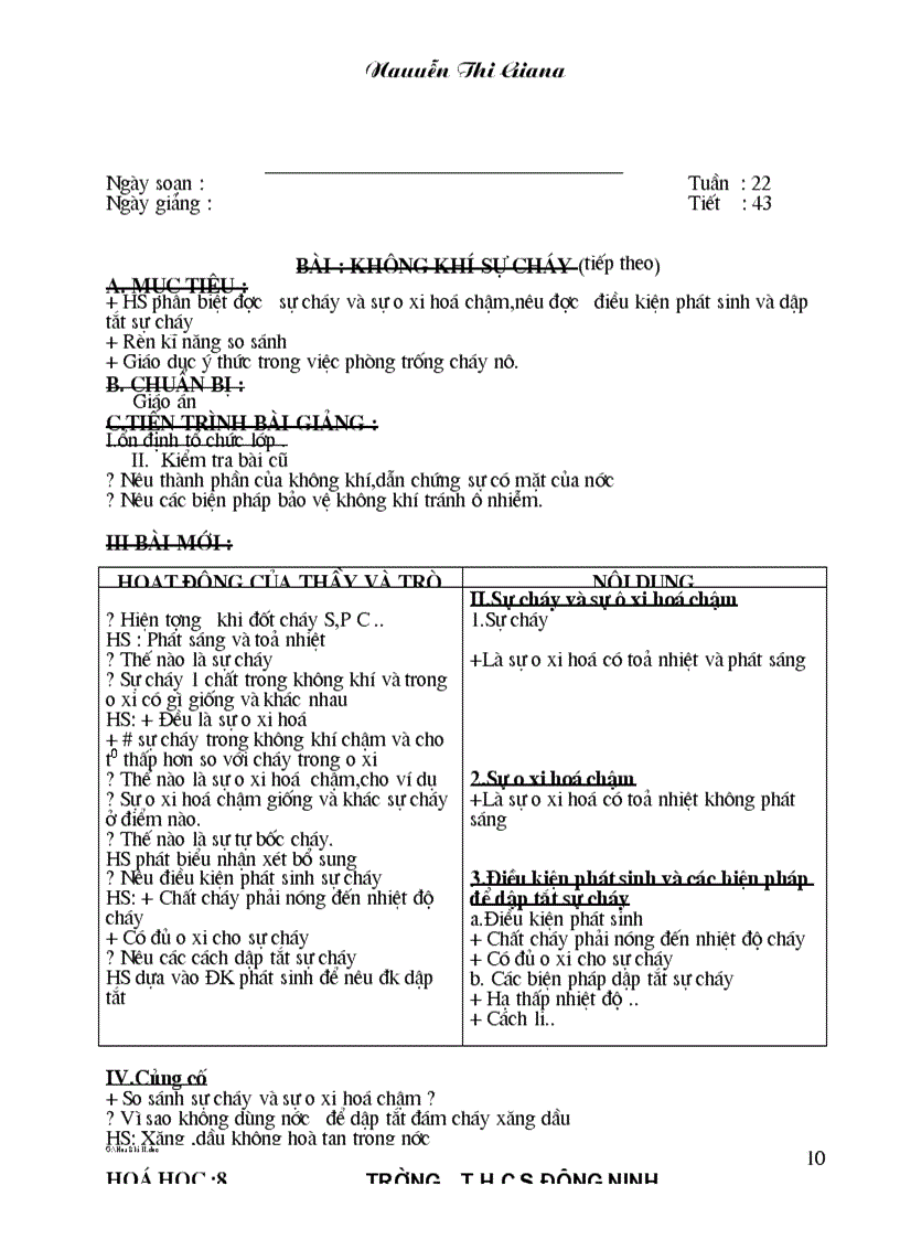 image for page Giao an Hoa ky II