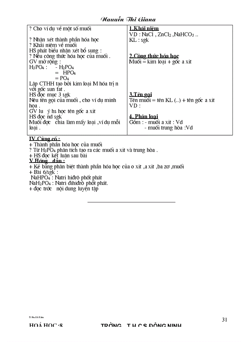 image for page Giao an Hoa ky II