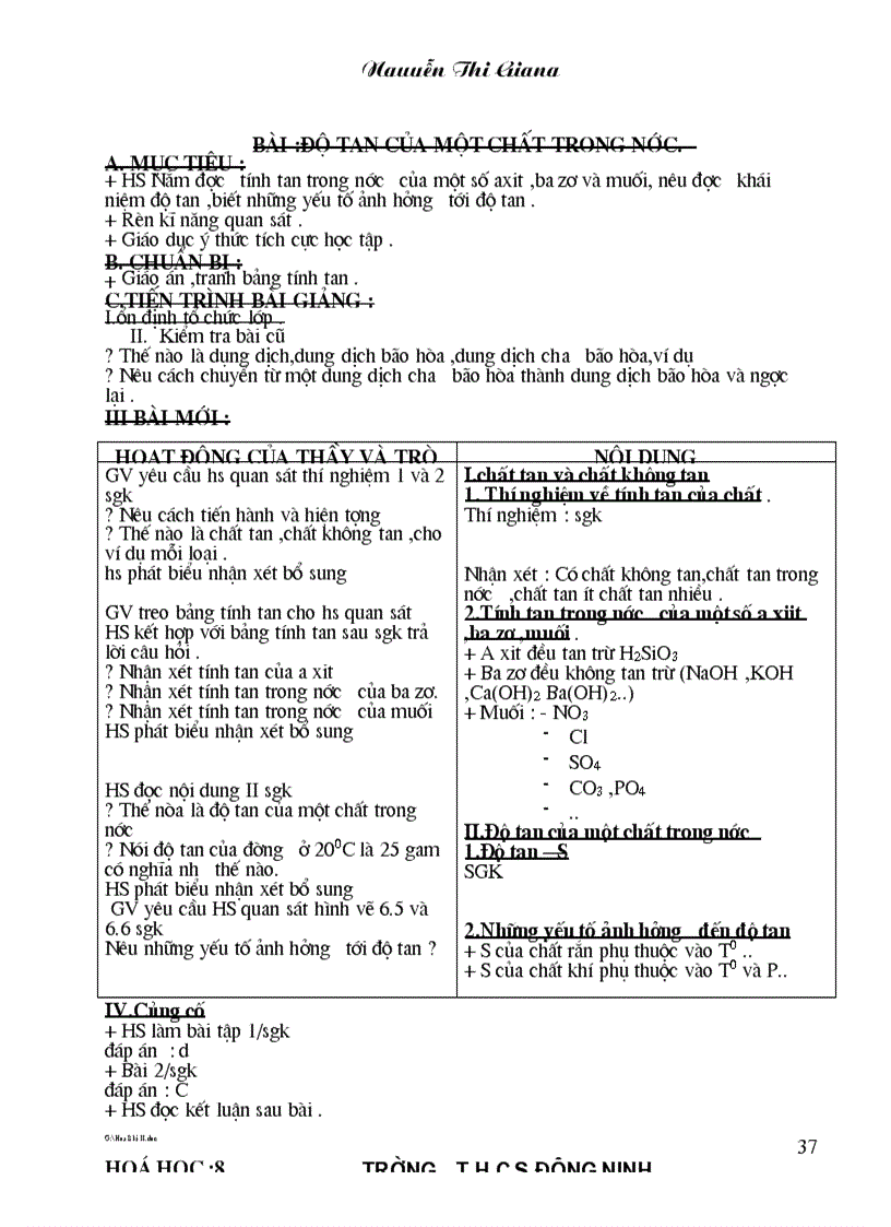 image for page Giao an Hoa ky II