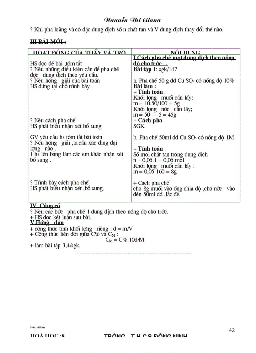 image for page Giao an Hoa ky II