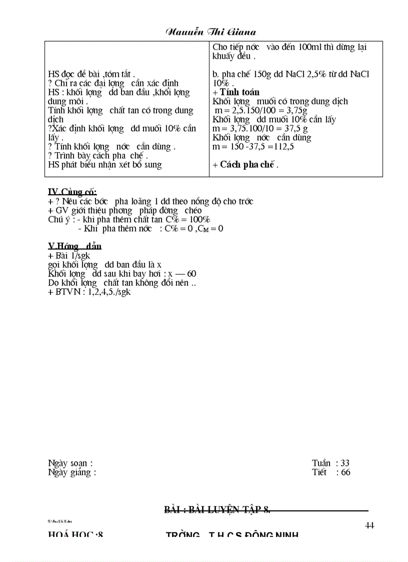 image for page Giao an Hoa ky II